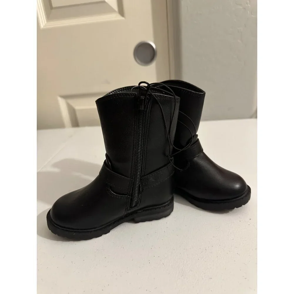 Cat &  Jack Toddler Girl’s Evie Buckle Boots size 6T NWT